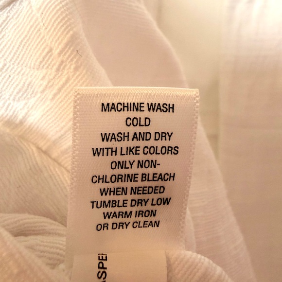 Banana Republic White Peplum Top🤍Textured, Linen like Cotton Sleeveless Lined - Picture 6 of 14